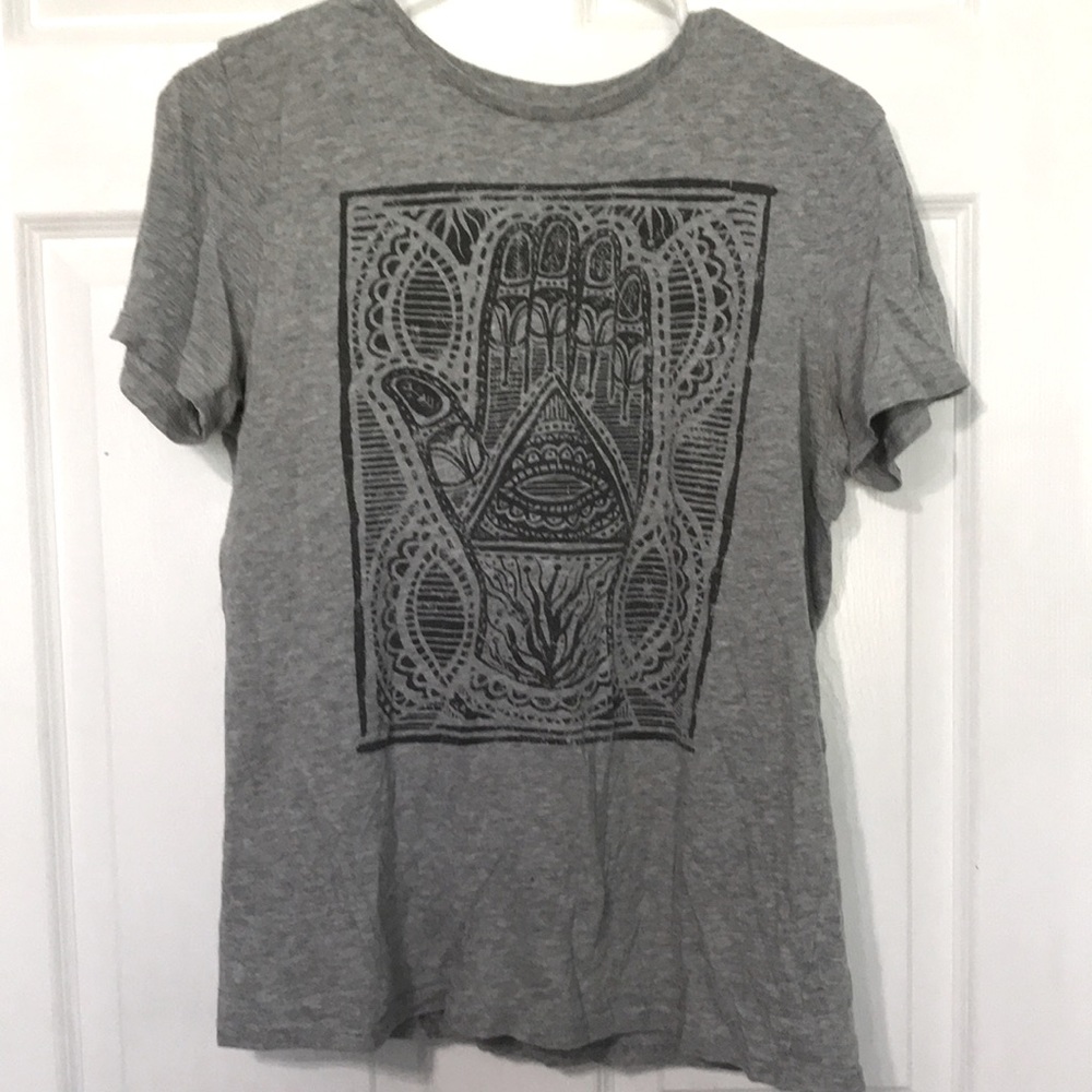 Vintage tshirt, hamsa style hand, small